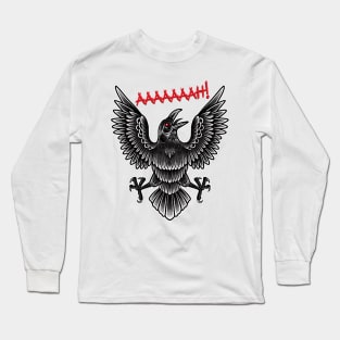 Black Raven Flying Long Sleeve T-Shirt